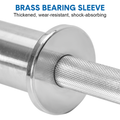Premium Olympic Dumbbell Handles Pair with Spring Collars - 50cm
