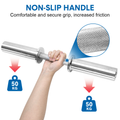 Premium Olympic Dumbbell Handles Pair with Spring Collars - 50cm