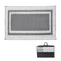 Premium Weatherproof Outdoor Rug – Silver Grey 275 x 365cm, Waterproof PP Weave