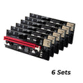 Premium PCIe 1X to 16X GPU Riser Extender Kit with USB Cables - 6 Pack
