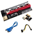 Premium PCIe 1X to 16X GPU Riser Extender Kit with USB Cables - 6 Pack