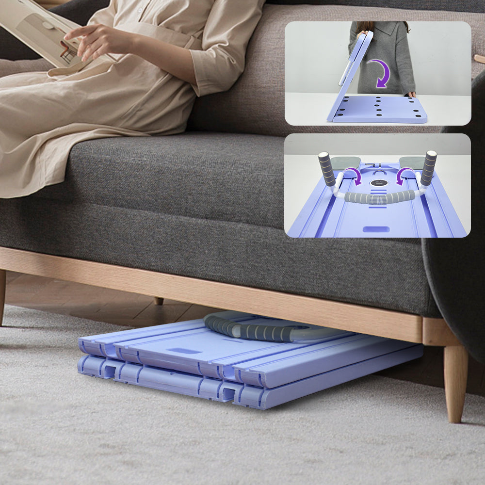 Premium Lilac Foldable 4-in-1 Pilates Board Reformer with Timer