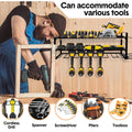 Premium Wall Mount Power Tool Organiser with 7 Drill Holders