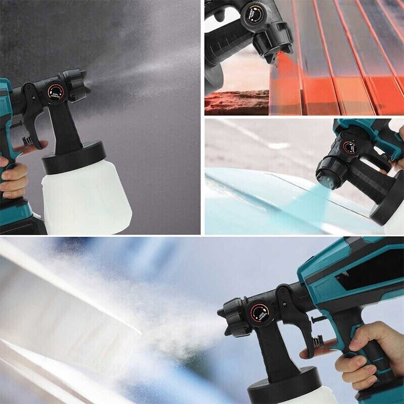 Premium Cordless Paint Sprayer with 1400ml Container - Skin Only