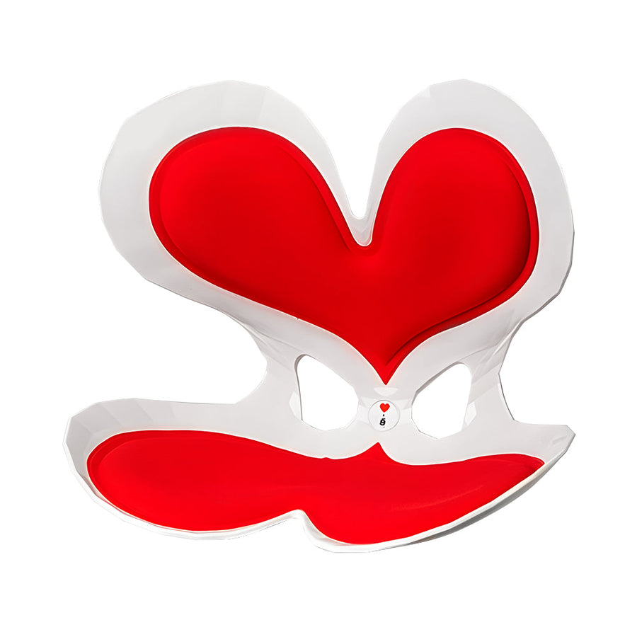 BKT Ergonomic Lumbar Support Seat Cushion Red Heart Design 110kg Capacity