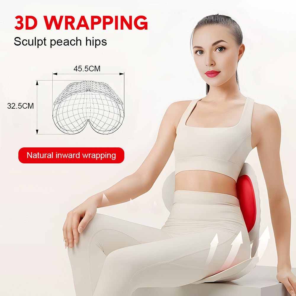 BKT Ergonomic Lumbar Support Seat Cushion Red Heart Design 110kg Capacity