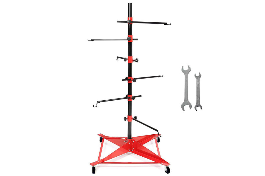 Premium Universal Auto Panel Paint Stand with Wheels and Hooks 100kg Capacity