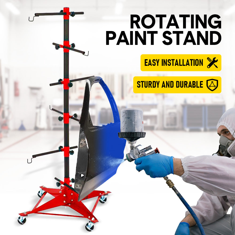 Premium Universal Auto Panel Paint Stand with Wheels and Hooks 100kg Capacity