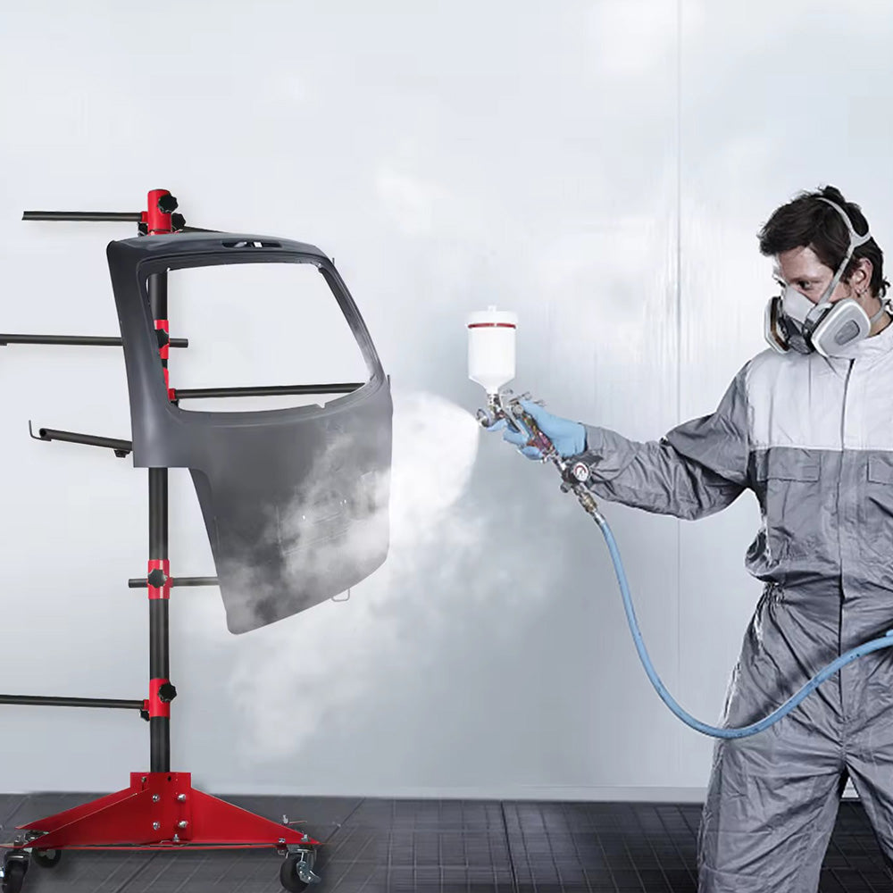 Premium Universal Auto Panel Paint Stand with Wheels and Hooks 100kg Capacity