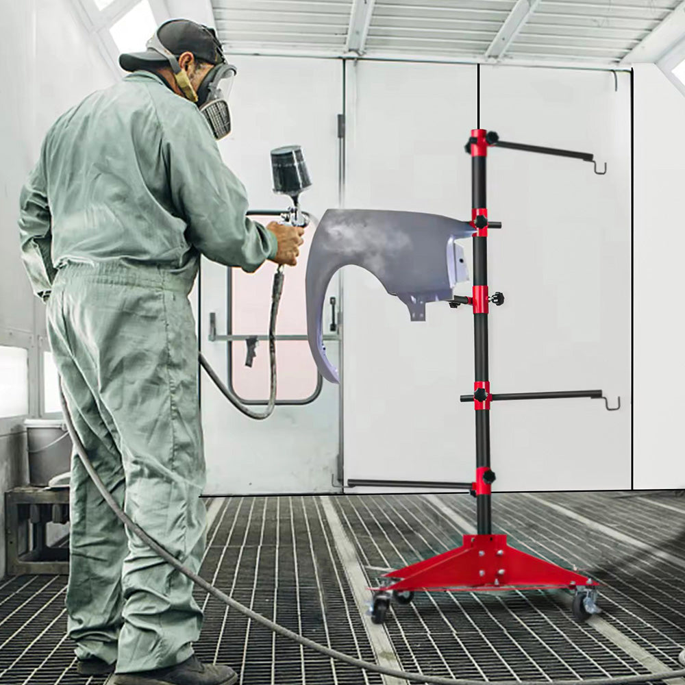 Premium Universal Auto Panel Paint Stand with Wheels and Hooks 100kg Capacity