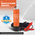 SEAFLO 12V 280GPH Submersible Inline Pump