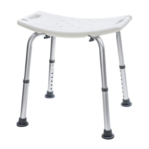 Adjustable Non-Slip Shower Chair with Armrests Shower Holder and 100kg Capacity
