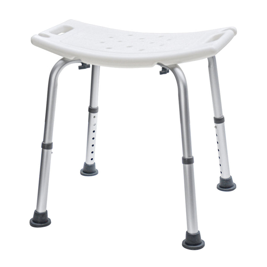 Adjustable Non-Slip Shower Chair with Armrests Shower Holder and 100kg Capacity
