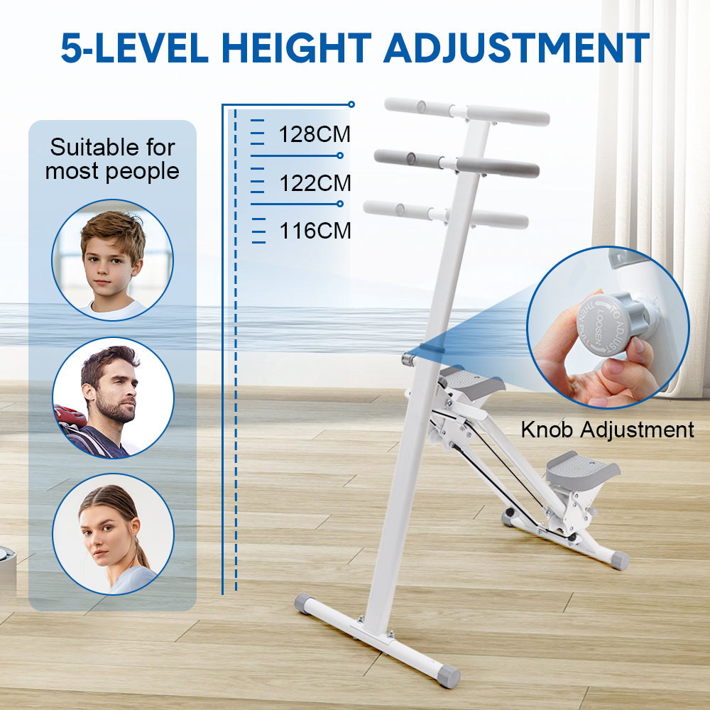 Premium Foldable Vertical Stair Climber with Digital Display - 150kg