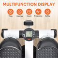 Premium Mini Stepper with Resistance Bands & LCD Monitor - Black/White