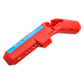 Premium Ergonomic Wire Stripper with 6 Planer Holes - Red