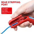 Premium Ergonomic Wire Stripper with 6 Planer Holes - Red