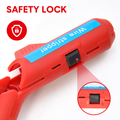 Premium Ergonomic Wire Stripper with 6 Planer Holes - Red