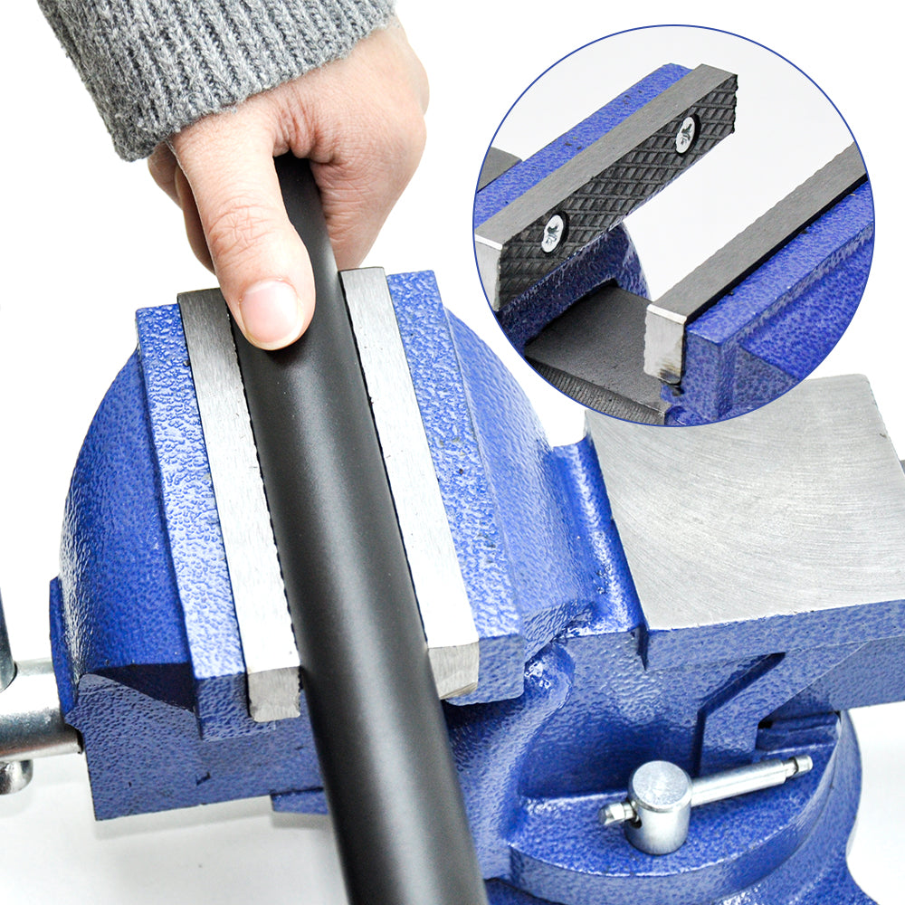 Premium 4 Inch Bench Vice with 360° Swivel Base & Anvil