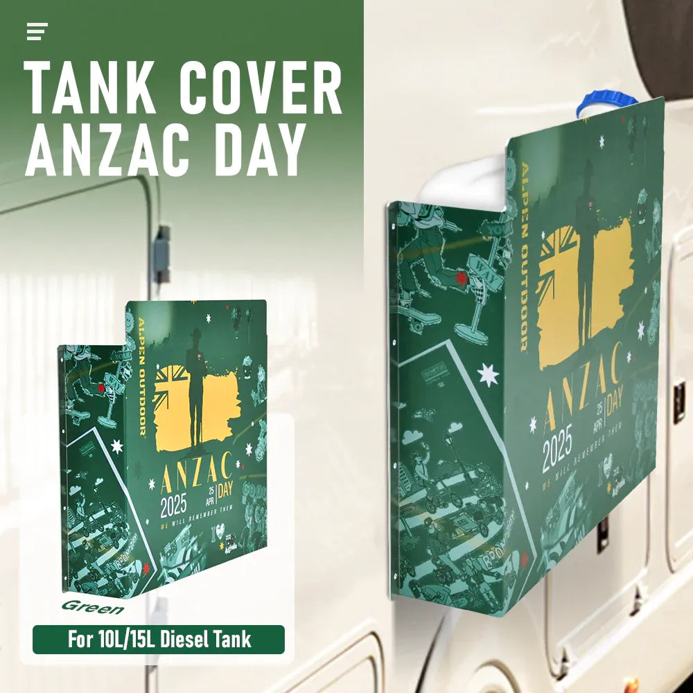 Alpen Outdoor ANZAC Diesel Tank Cover - Green, 10L/15L