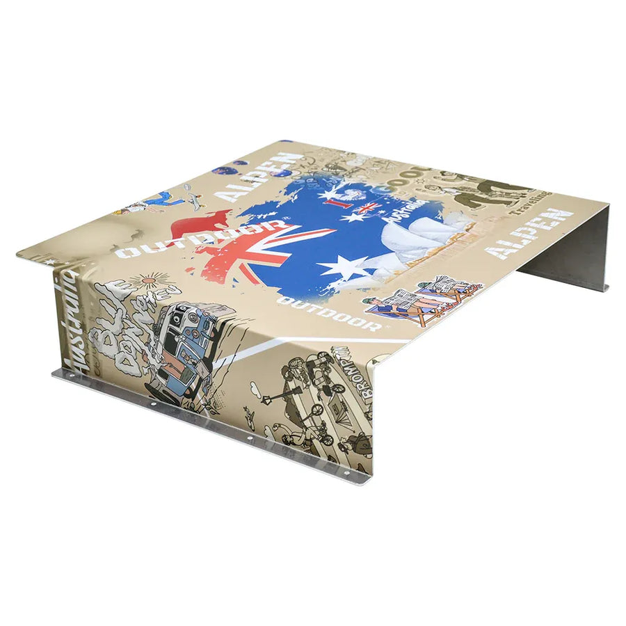 Alpen Outdoor Diesel Tank Cover with AU Flag Design - 10L/15L