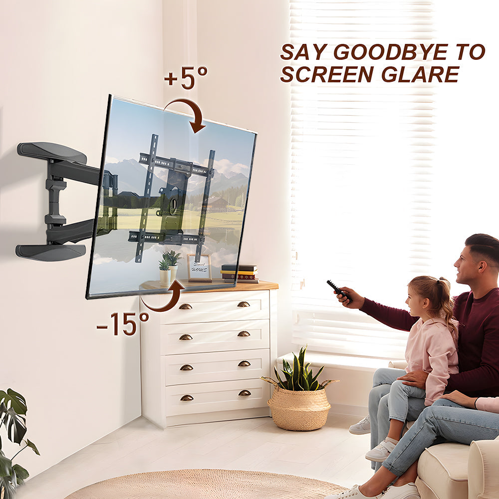 Premium Full Motion Telescopic TV Wall Mount Bracket 32-80 Inch 85kg Capacity