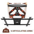 Premium Full Motion Telescopic TV Wall Mount Bracket 32-80 Inch 85kg Capacity