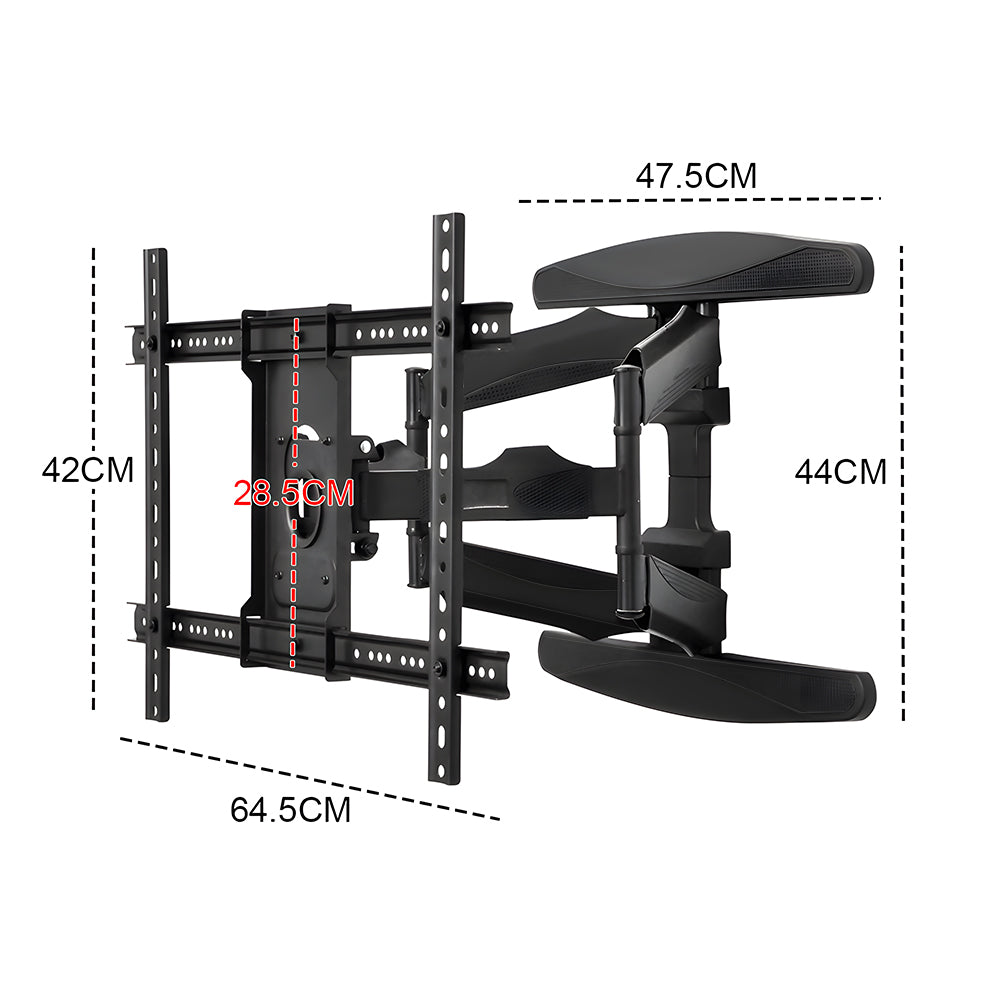 Premium Full Motion Telescopic TV Wall Mount Bracket 32-80 Inch 85kg Capacity