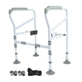 Adjustable Toilet Safety Frame Support Rail Foldable Bathroom Aid 150kg Capacity