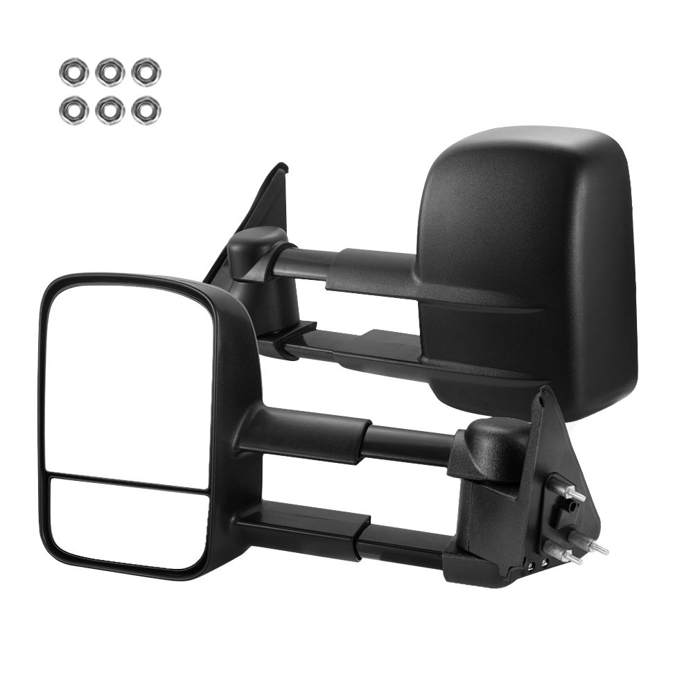 Premium Nissan Patrol GU Y61 Extendable Towing Mirrors Pair 1997-2016