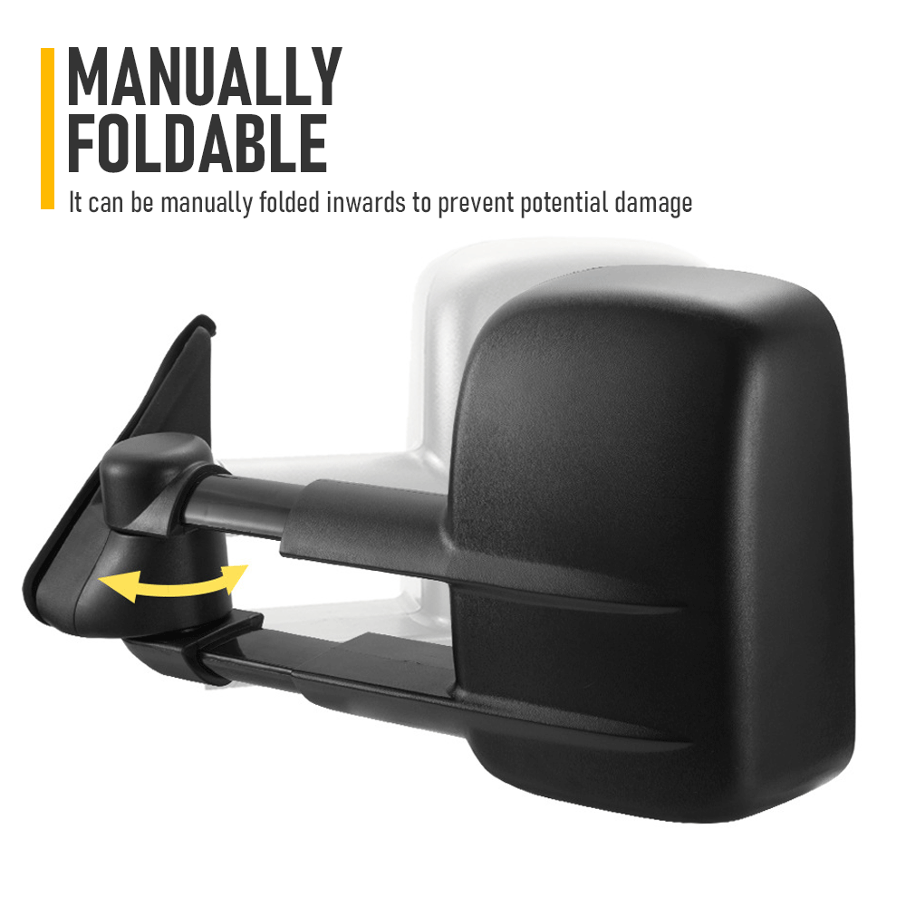 Premium Nissan Patrol GU Y61 Extendable Towing Mirrors Pair 1997-2016