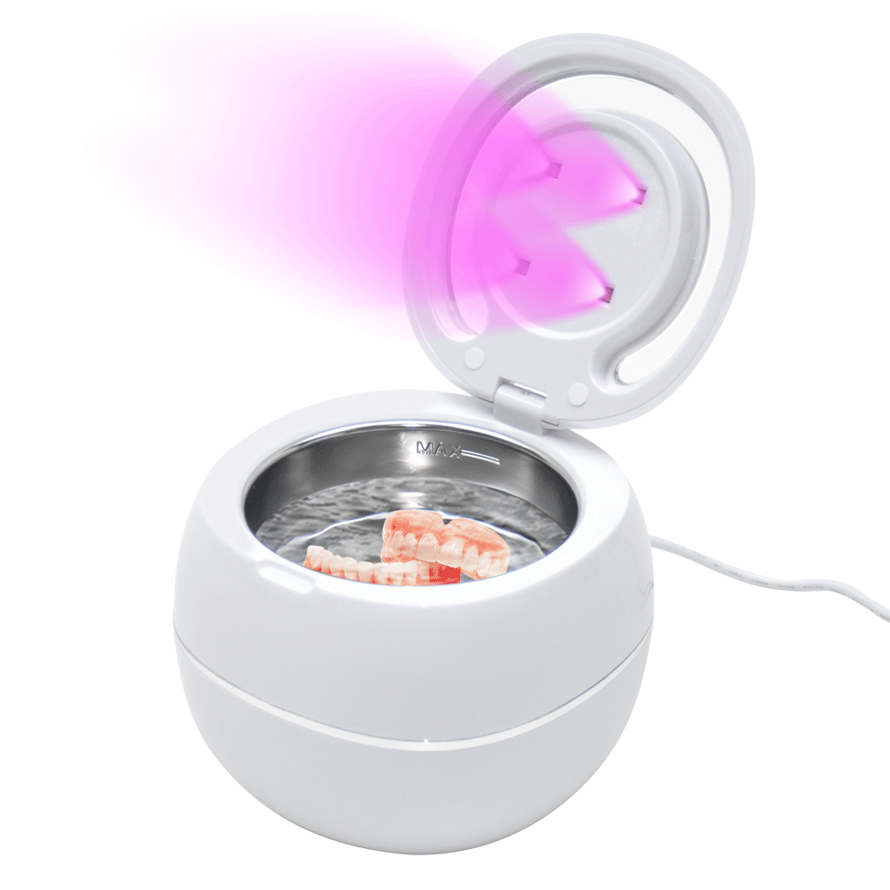 Premium Portable Ultrasonic UV Cleaner 42kHz 180-220ml with Dual Timer