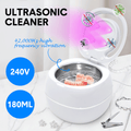 Premium Portable Ultrasonic UV Cleaner 42kHz 180-220ml with Dual Timer