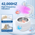 Premium Portable Ultrasonic UV Cleaner 42kHz 180-220ml with Dual Timer