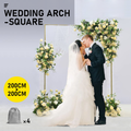 Premium Gold Square Wedding Arch – Adjustable 1-2m Height & Width