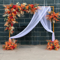 Premium Gold Square Wedding Arch – Adjustable 1-2m Height & Width