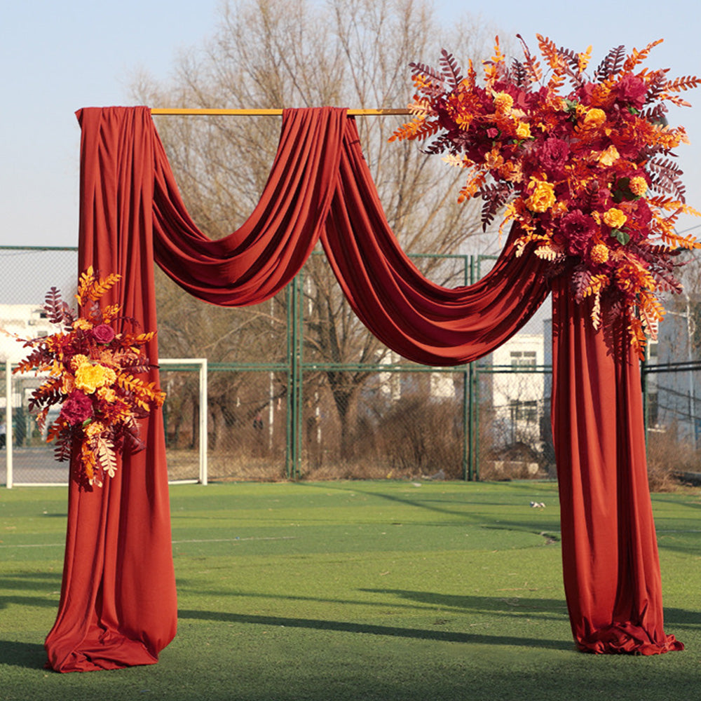 Premium Gold Square Wedding Arch – Adjustable 1-2m Height & Width