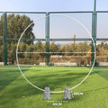 Premium White Wedding Hoop Arch – 2m Metal Backdrop with Base Bags