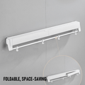 Alston Wall Mounted Drying Rack – White 12kg with Foldable Rail & Hooks