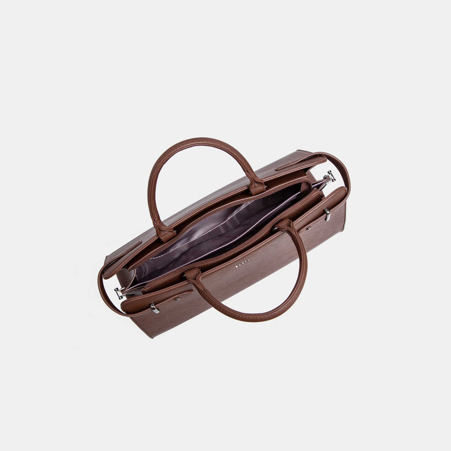 Bagco Bravura Leather Tote Set-Black