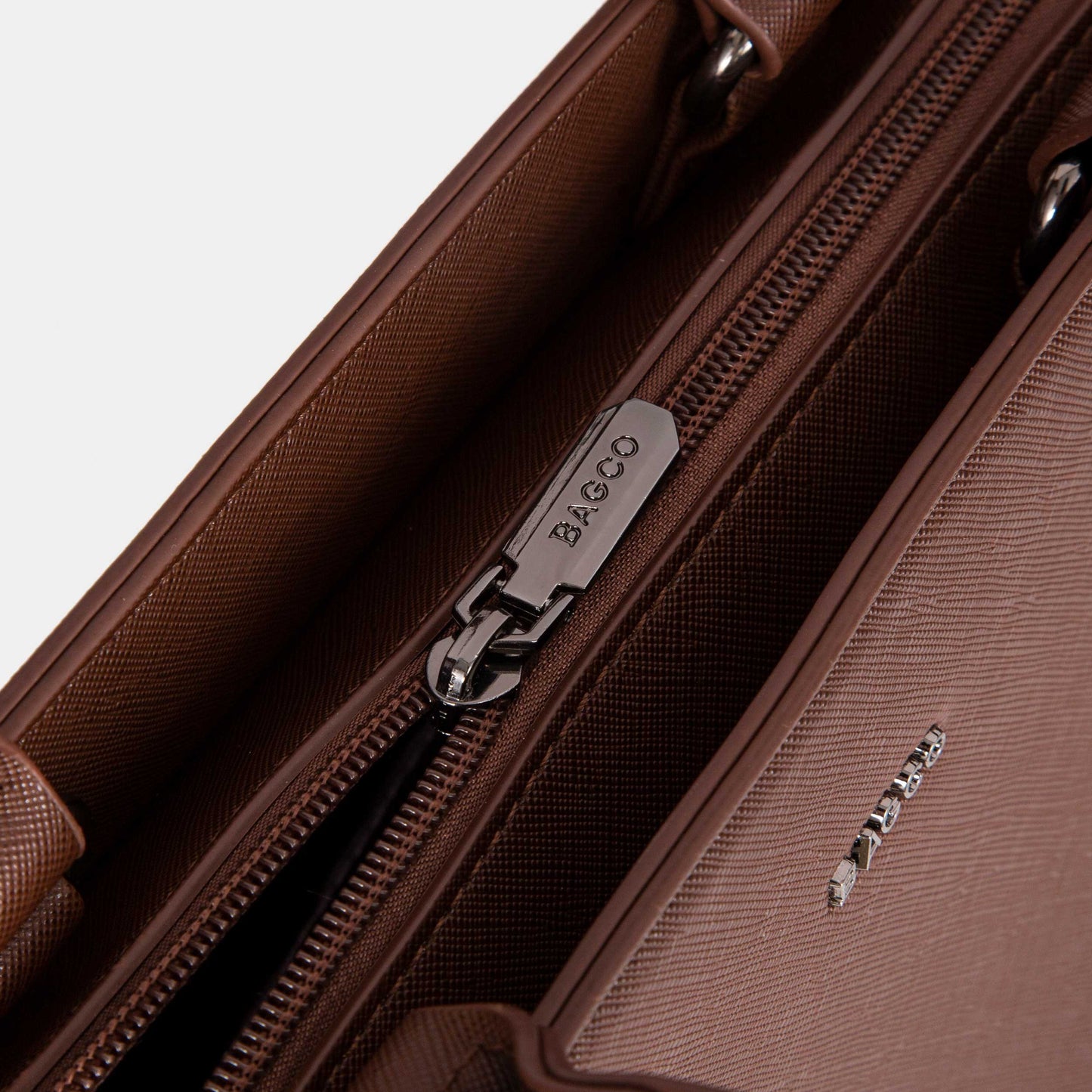 Bagco Bravura Leather Tote Set-Coffee