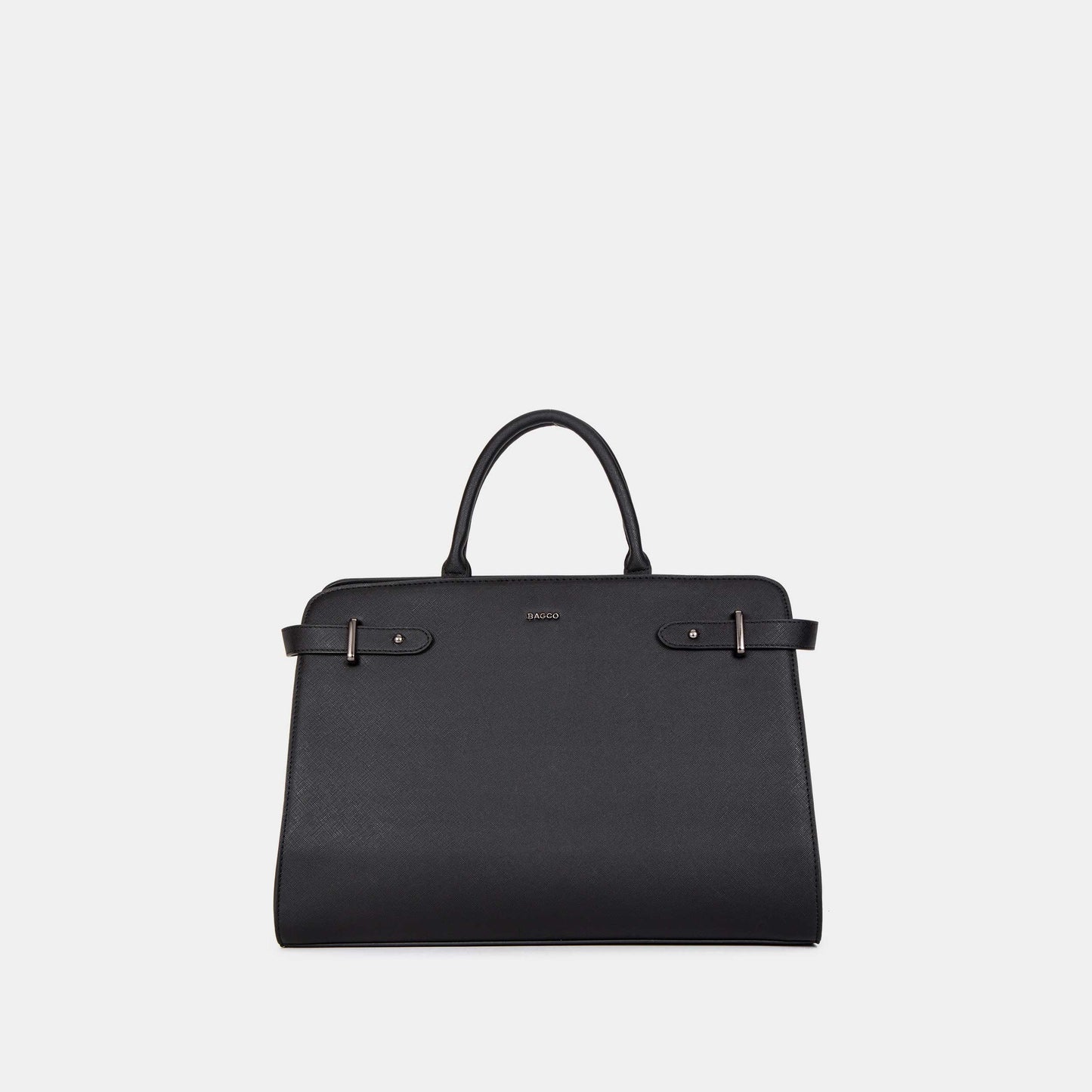 Bagco Bravura Leather Tote Set-Navy Blue