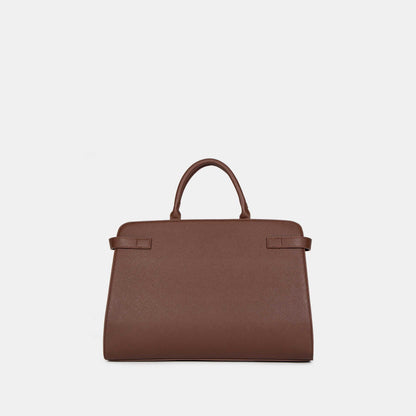 Bagco Bravura Leather Tote Set-Wine Red