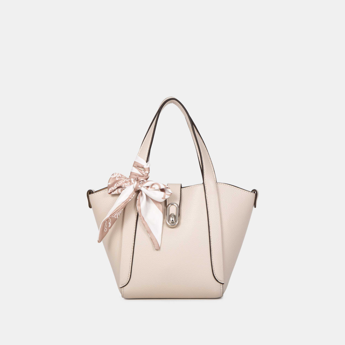 Bagco Noelle Leather Tote-Apricot