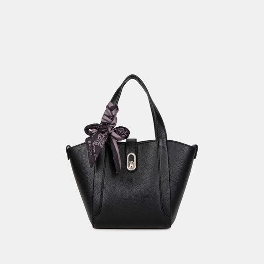 Bagco Noelle Leather Tote-Black
