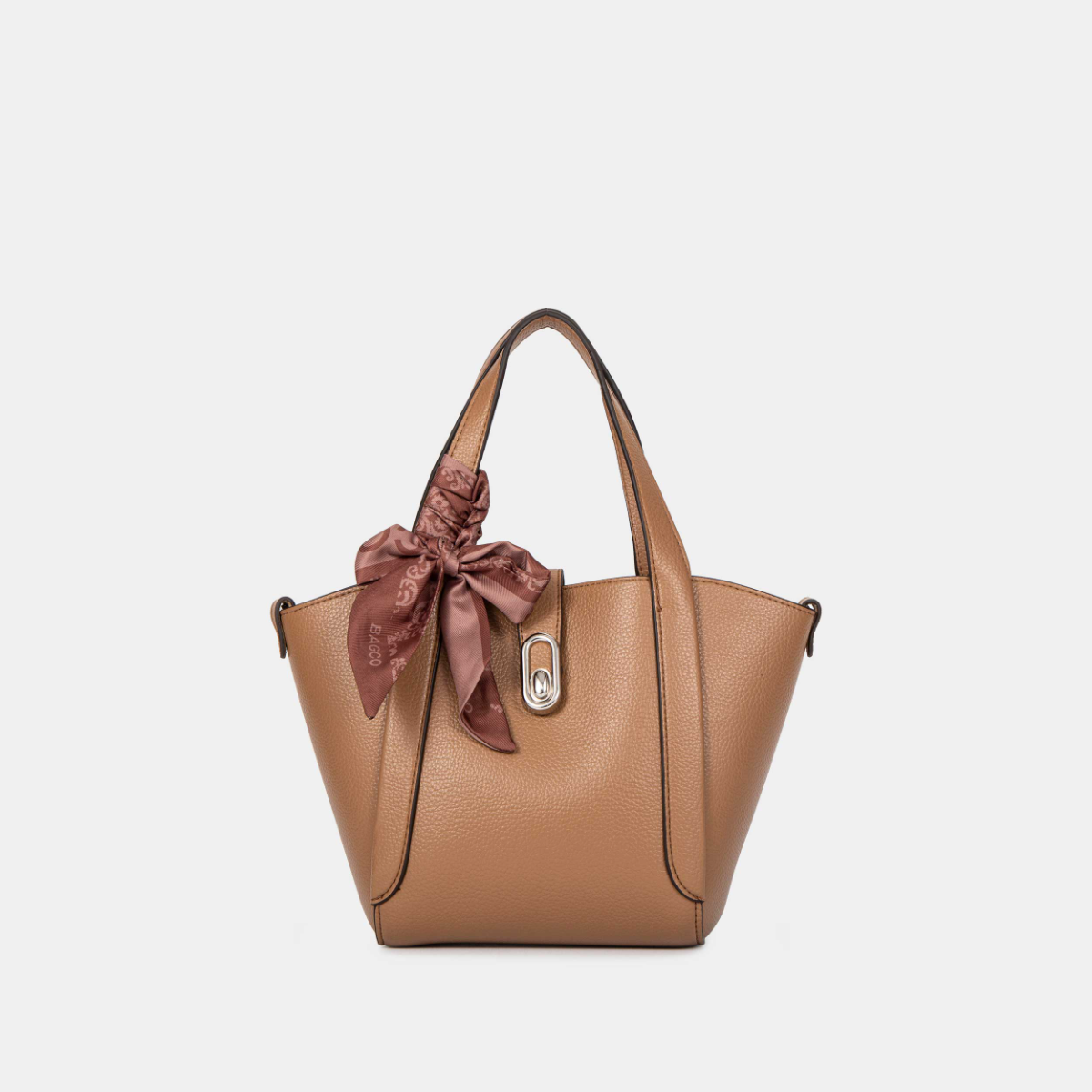 Bagco Noelle Leather Tote-Cream