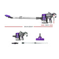 Devanti Stick Vacuum Cleaner Handheld Corded 450W Purple - SuperSaverAU - view 2