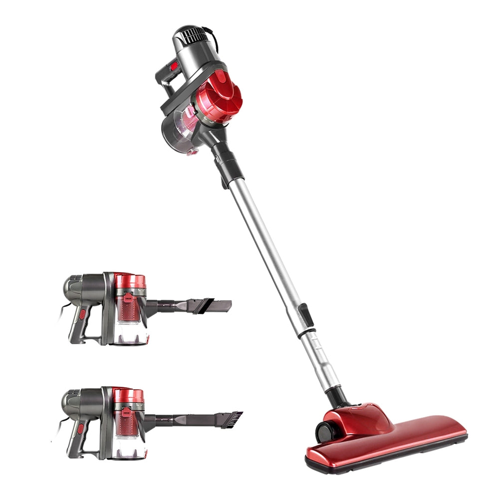 Devanti Stick Vacuum Cleaner Handheld Corded 450W Red - SuperSaverAU - view 8
