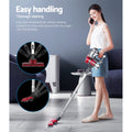 Devanti Stick Vacuum Cleaner Handheld Corded 450W Red - SuperSaverAU - view 4