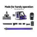 Devanti Stick Vacuum Cleaner Bagless Cordless 150W Purple - SuperSaverAU - view 6